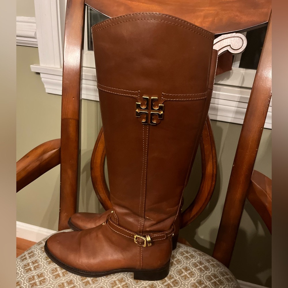 Tory Burch Women's Brown Patterson Riding Boots size 6.5